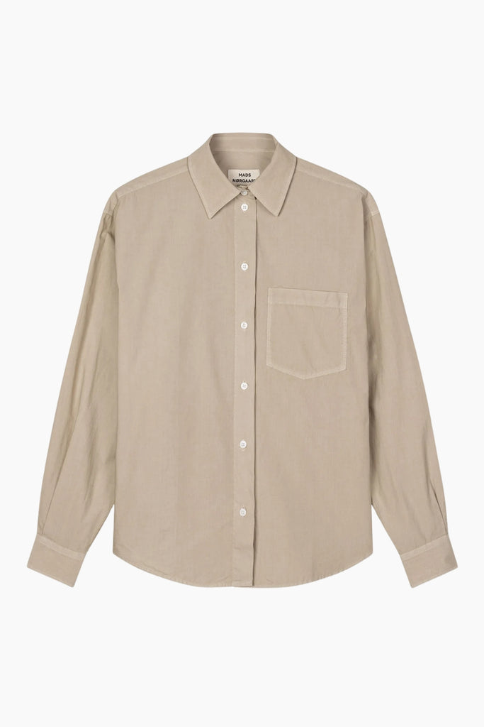 Crispy Poplin Carol Shirt - Plaza Taupe - Mads Nørgaard