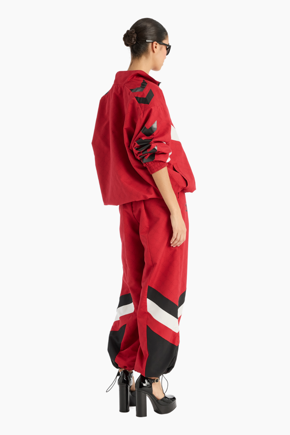 DBU ROTATE Tracksuit Jacket - Tango Red - ROTATE x Hummel-5