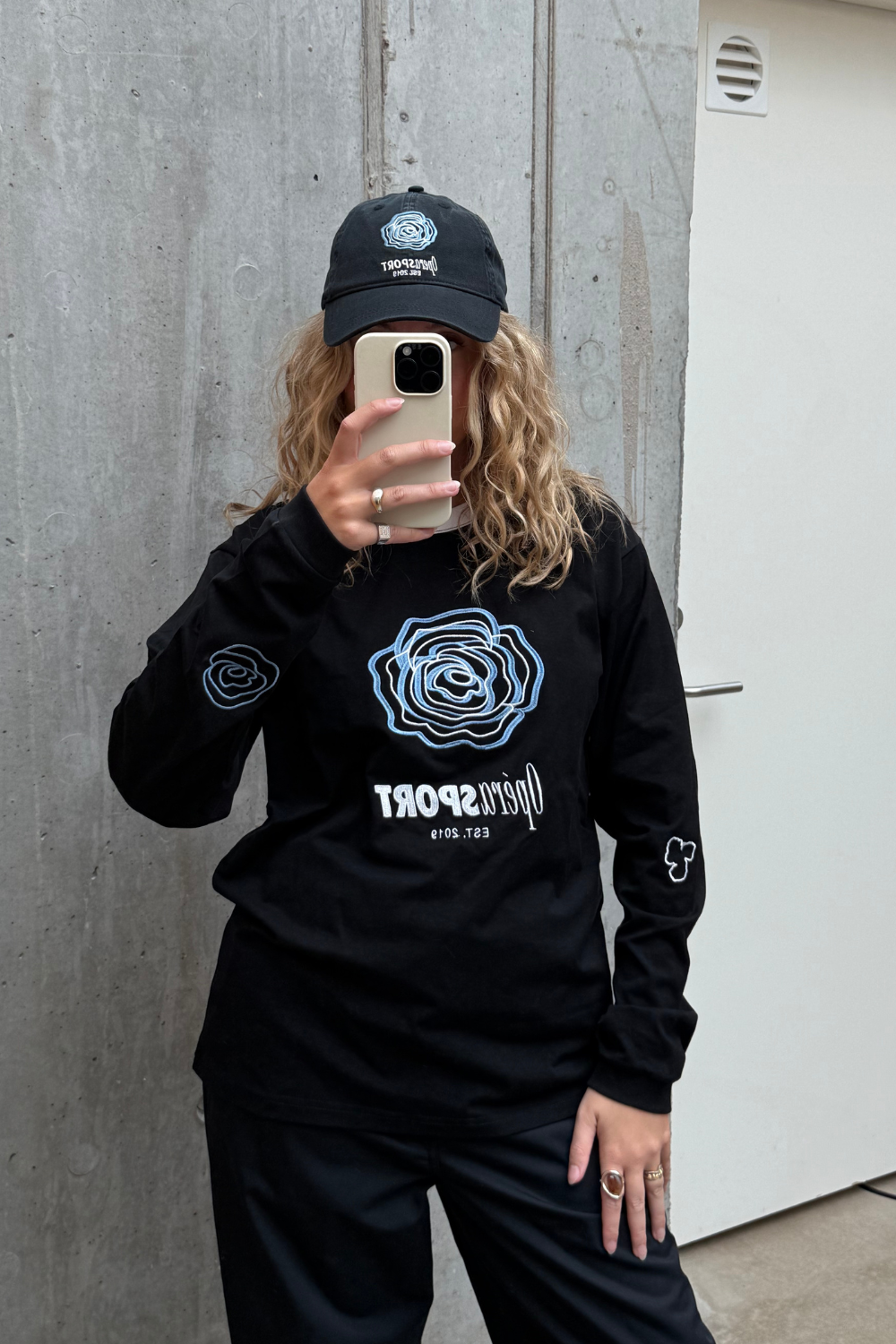 David Unisex LS T-shirt - Black - OpéraSPORT