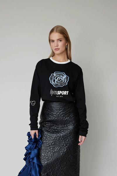 David Unisex LS T-shirt - Black - OpéraSPORT