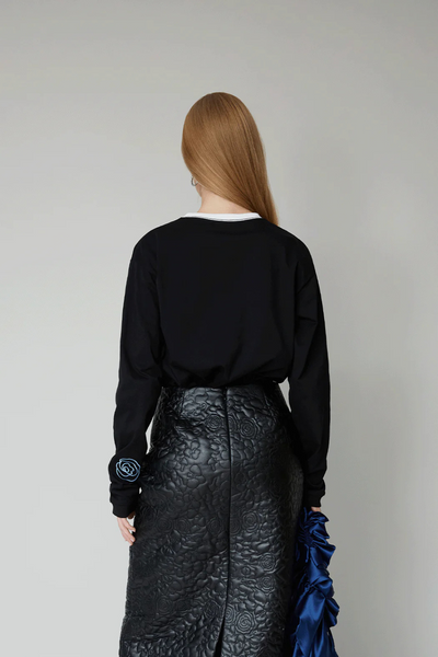 David Unisex LS T-shirt - Black - OpéraSPORT