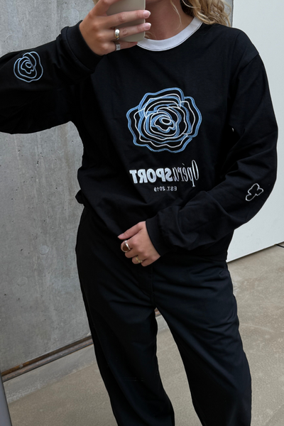 David Unisex LS T-shirt - Black - OpéraSPORT