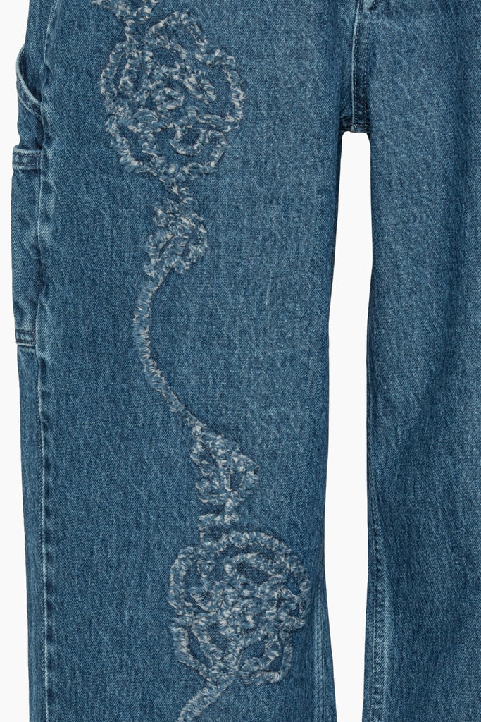 Denim Boyfriend Jeans - Medium Blue Denim - Rotate