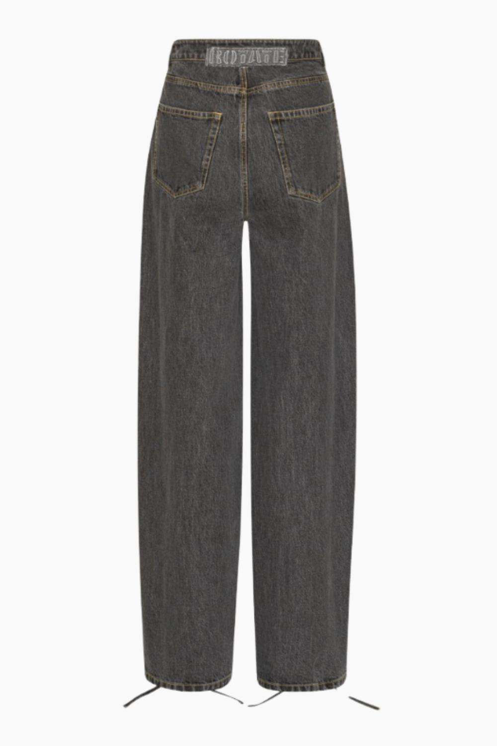 Denim Laced Leg Pants - Black - ROTATE
