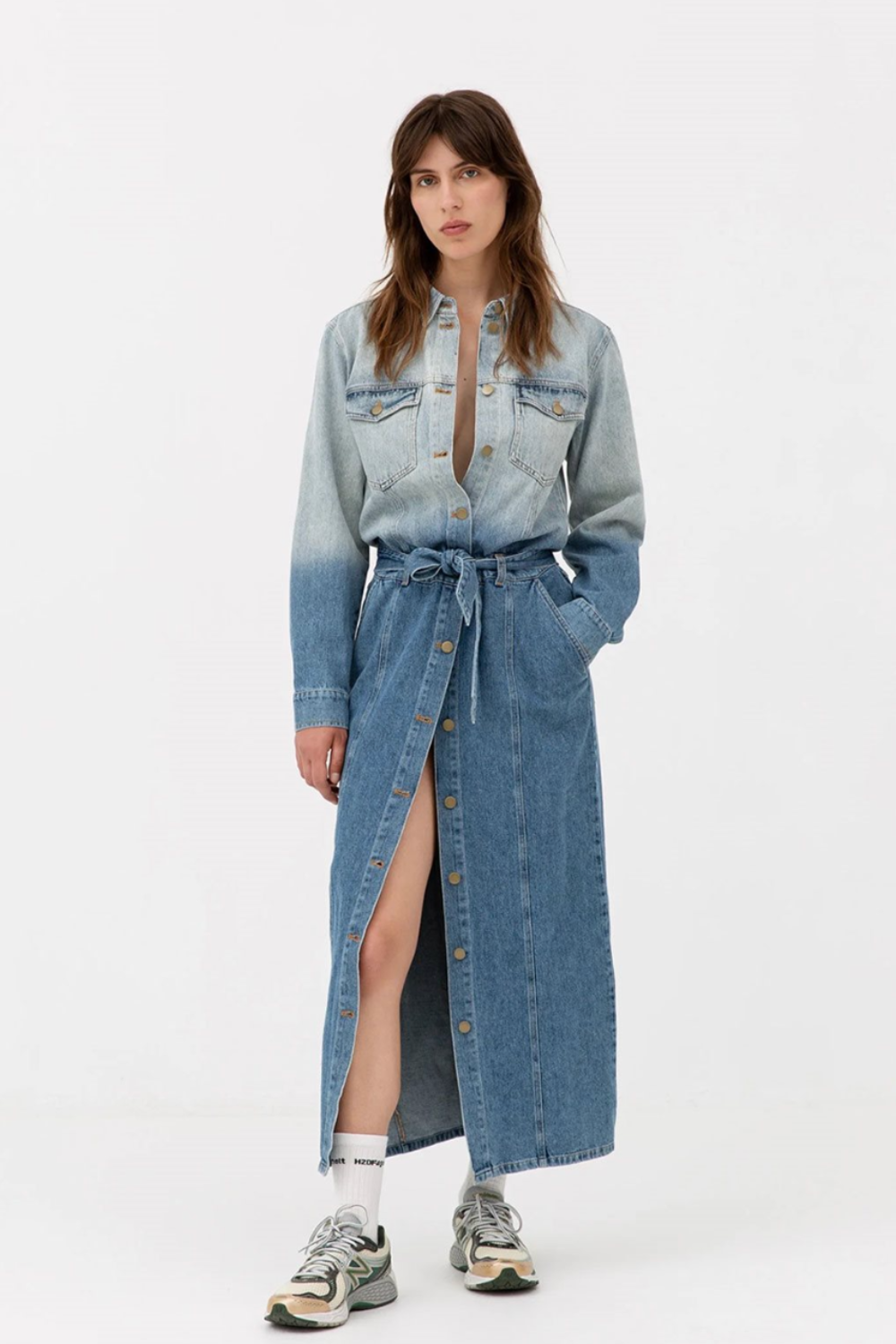 Dip Dye Dress - Dip Dyed Denim - H2O Fagerholt