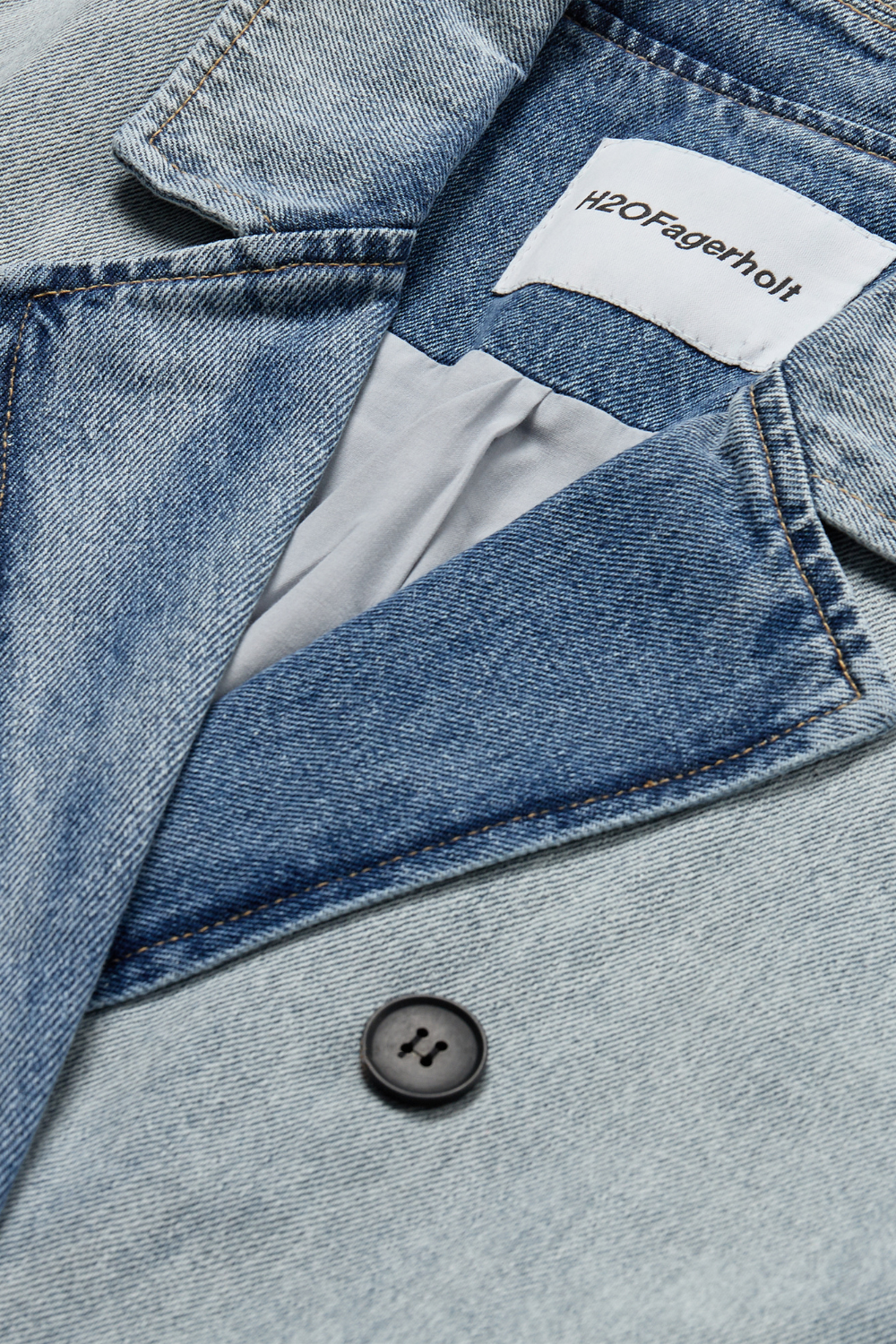 Dip Dye Blazer - Dip Dyed Denim - H2O Fagerholt-2