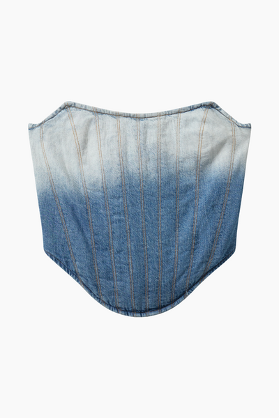 Dip Dye Corsage - Dip Dyed Denim - H2O Fagerholt