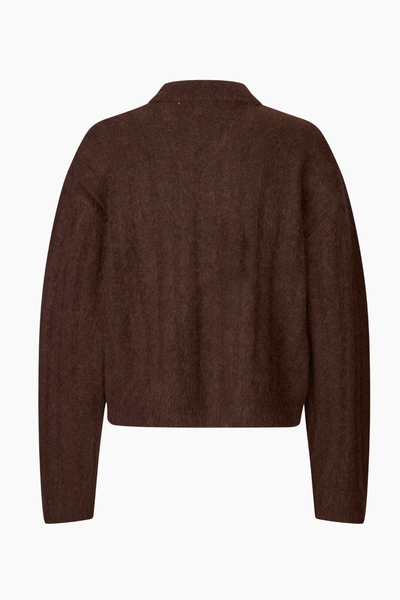 Dream Knit Polo - Brown - Oval Square