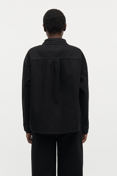 Dyed Denim Gisla Shirt - Black - Mads Nørgaard