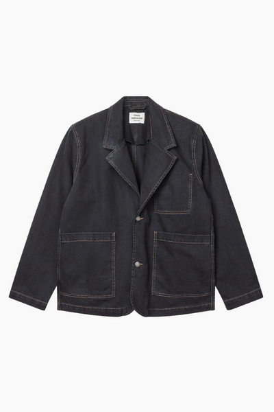 Dyed Denim Denny Jacket - Black - Mads Nørgaard