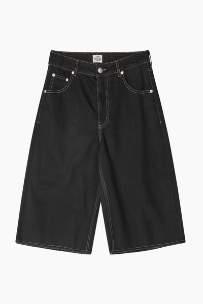 Dyed Denim Robyn Shorts - Black - Mads Nørgaard