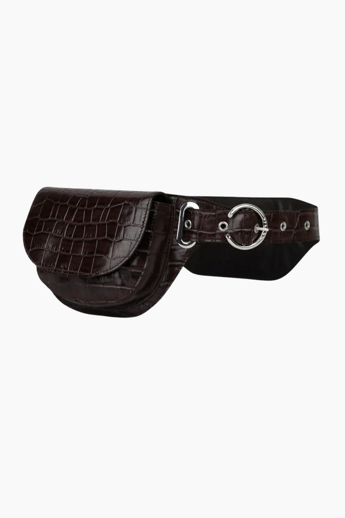 Eliza Belt - Brown Croco - Silfen Studio