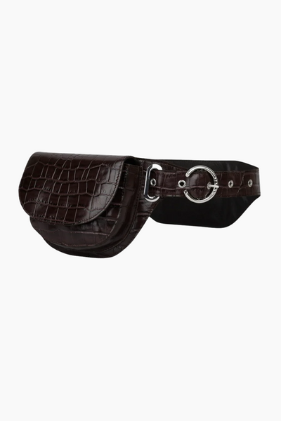 Eliza Belt - Brown Croco - Silfen Studio