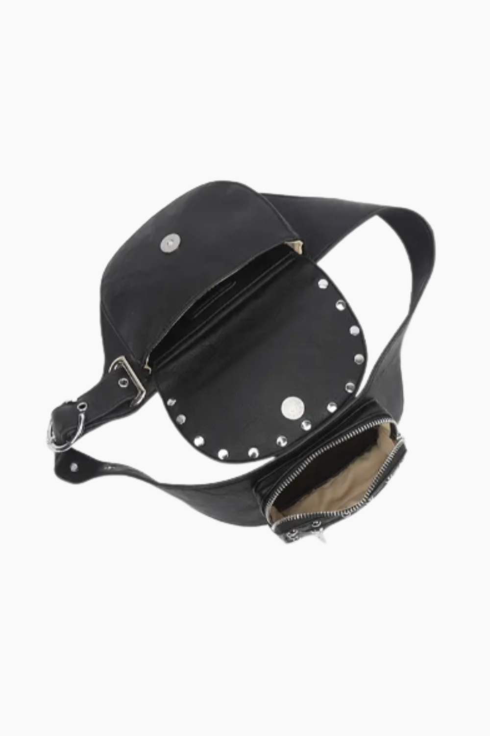 Eliza Belt Studded - Black - Silfen Studio