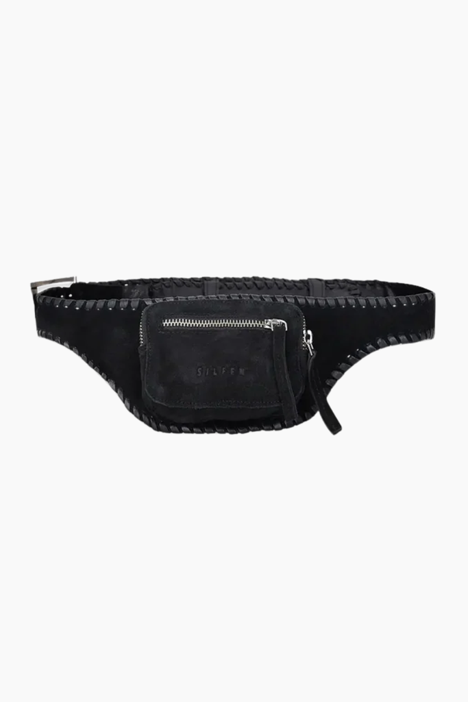 Eliza Braided Belt - Black - Silfen Studio