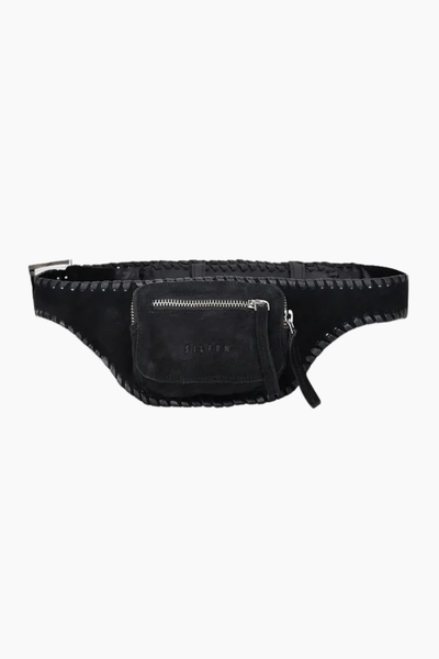 Eliza Braided Belt - Black - Silfen Studio