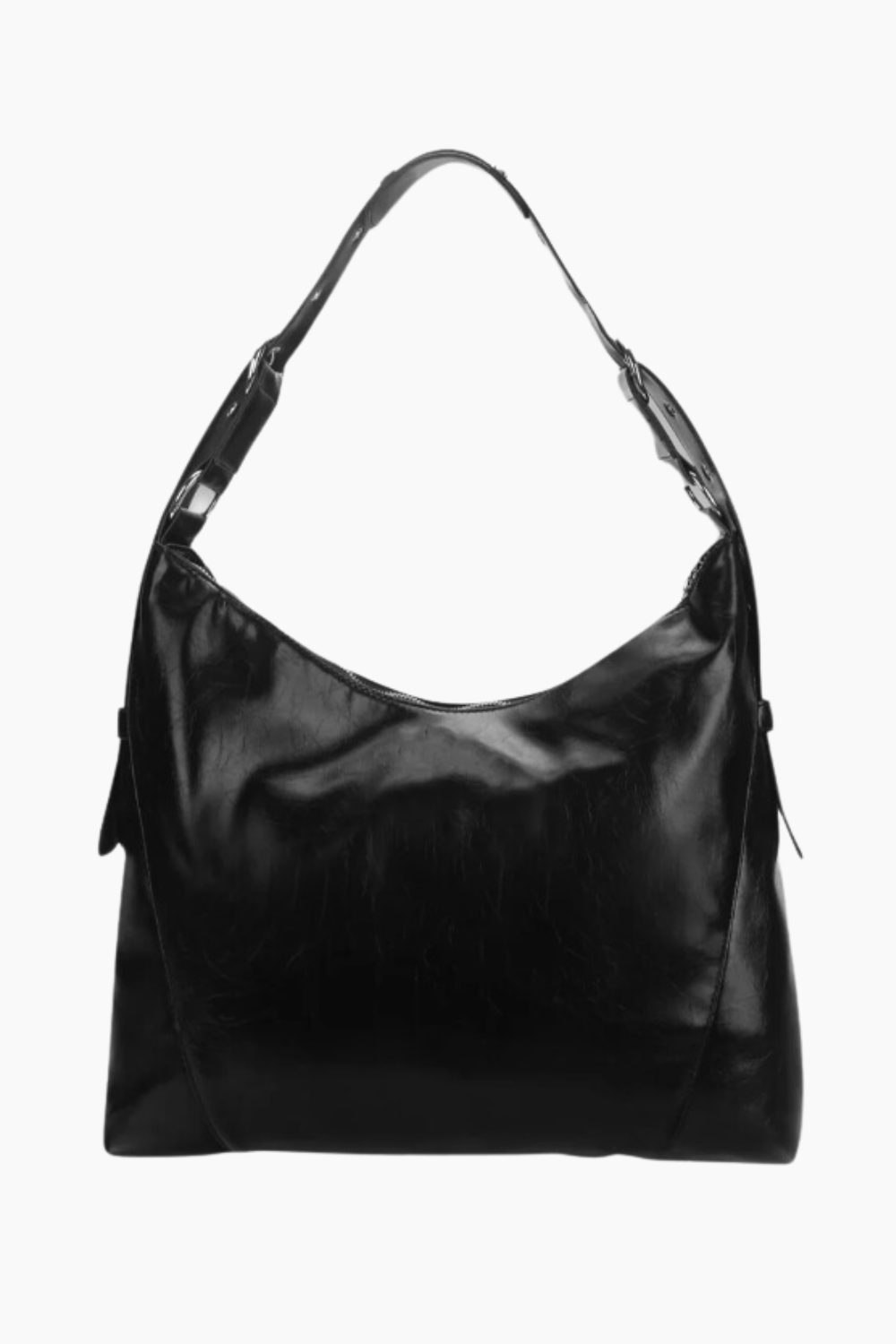 Ellie Crossbody Bag  - Black Shiny - Silfen Studio