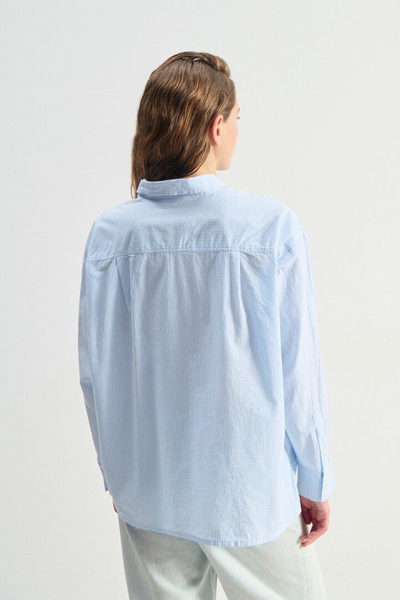Eluabird Shirt - Blue Stripes - American Vintage