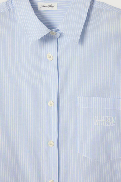 Eluabird Shirt - Blue Stripes - American Vintage