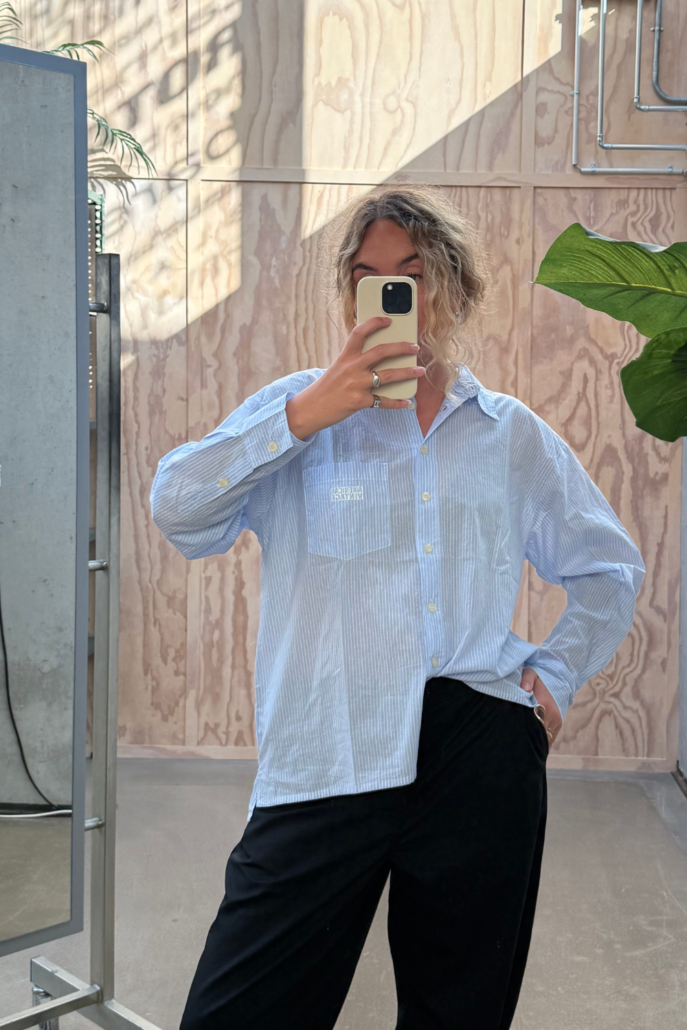 Eluabird Shirt - Blue Stripes - American Vintage