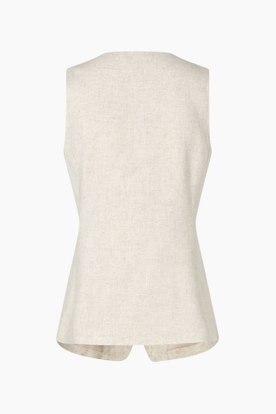 Endore O-N Long Vest 7247 -  Light Sand Mel - Envii-1