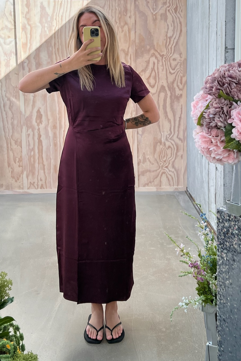 Enelena SS Dress 7241 - Fig - Envii