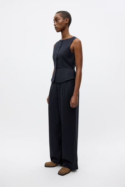 Enfresno Vest - Dark Navy Pinstripe - Envii