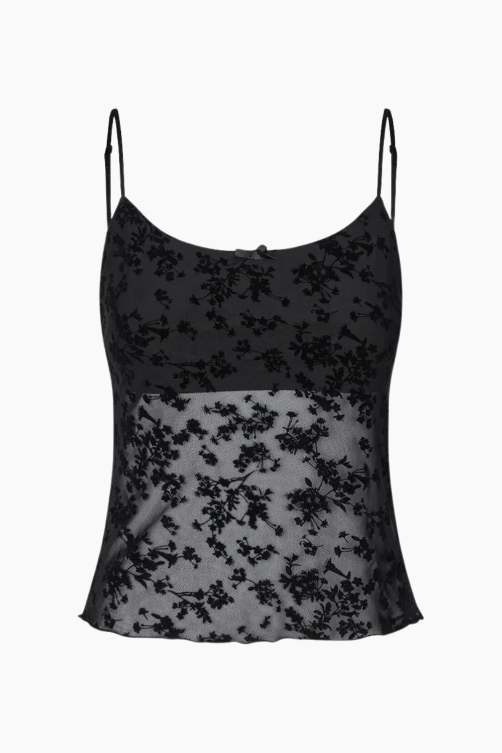 Ennicola SL Top - Black Leaves - Envii