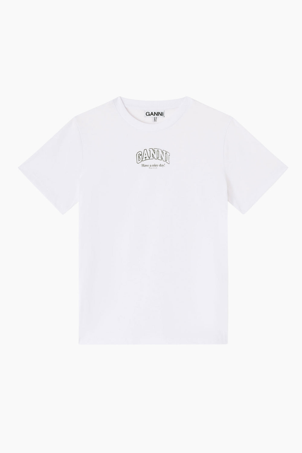 Essentials Tee A1050057 - Bright White - GANNI