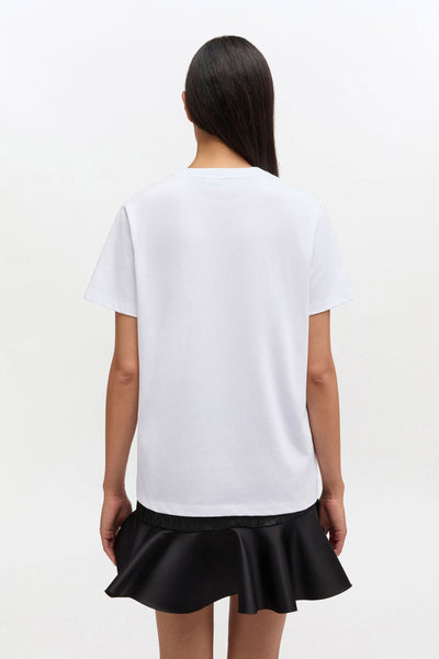 Essentials Tee A1050057 - Bright White - GANNI