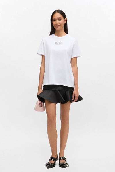 Essentials Tee A1050057 - Bright White - GANNI