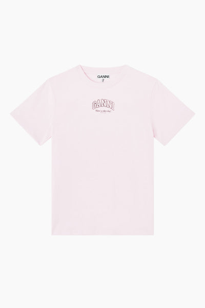 Essentials Tee A1050057 - Chalk Pink - GANNI