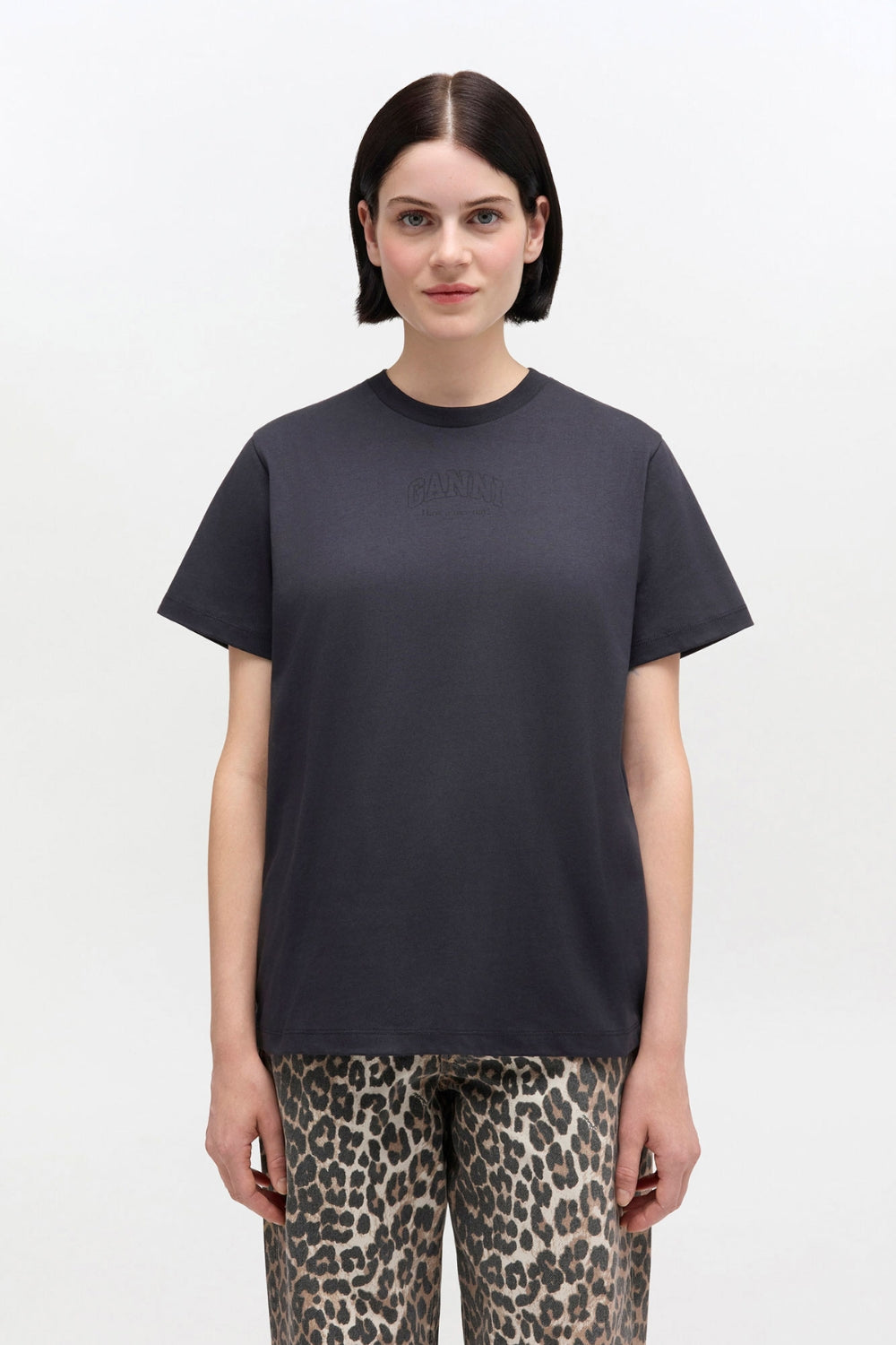 Essentials Tee A1050057 - Phantom - GANNI