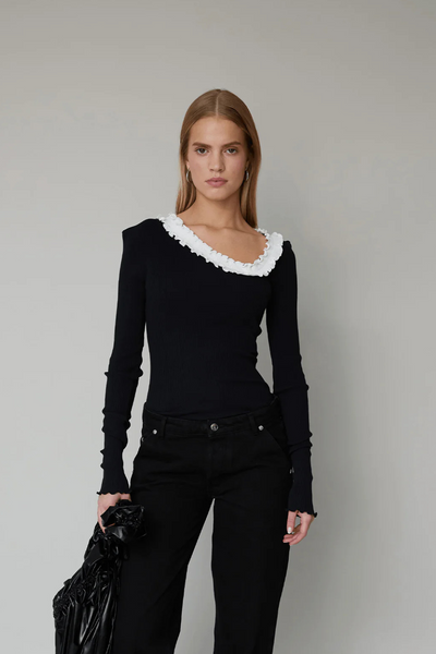 Evita Seamless Top - Black - OpéraSPORT