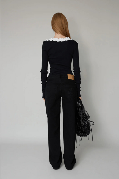 Evita Seamless Top - Black - OpéraSPORT