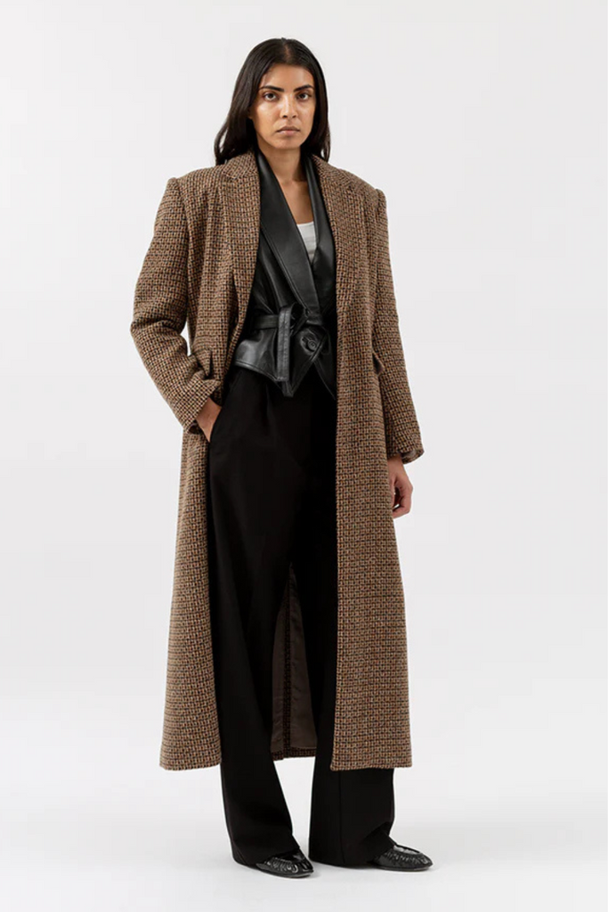 Fabulous Coat - Checked Brown - H2O Fagerholt