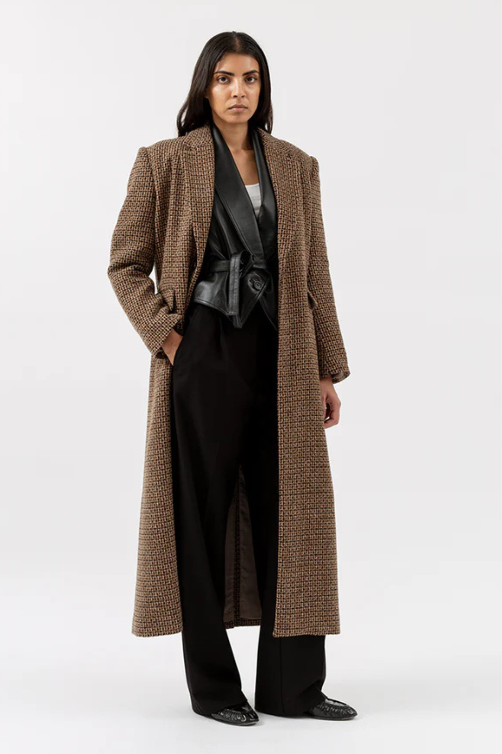 Fabulous Coat - Checked Brown - H2O Fagerholt