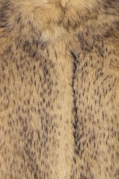 Faux Fur Crop Jacket - Nougat - Rotate