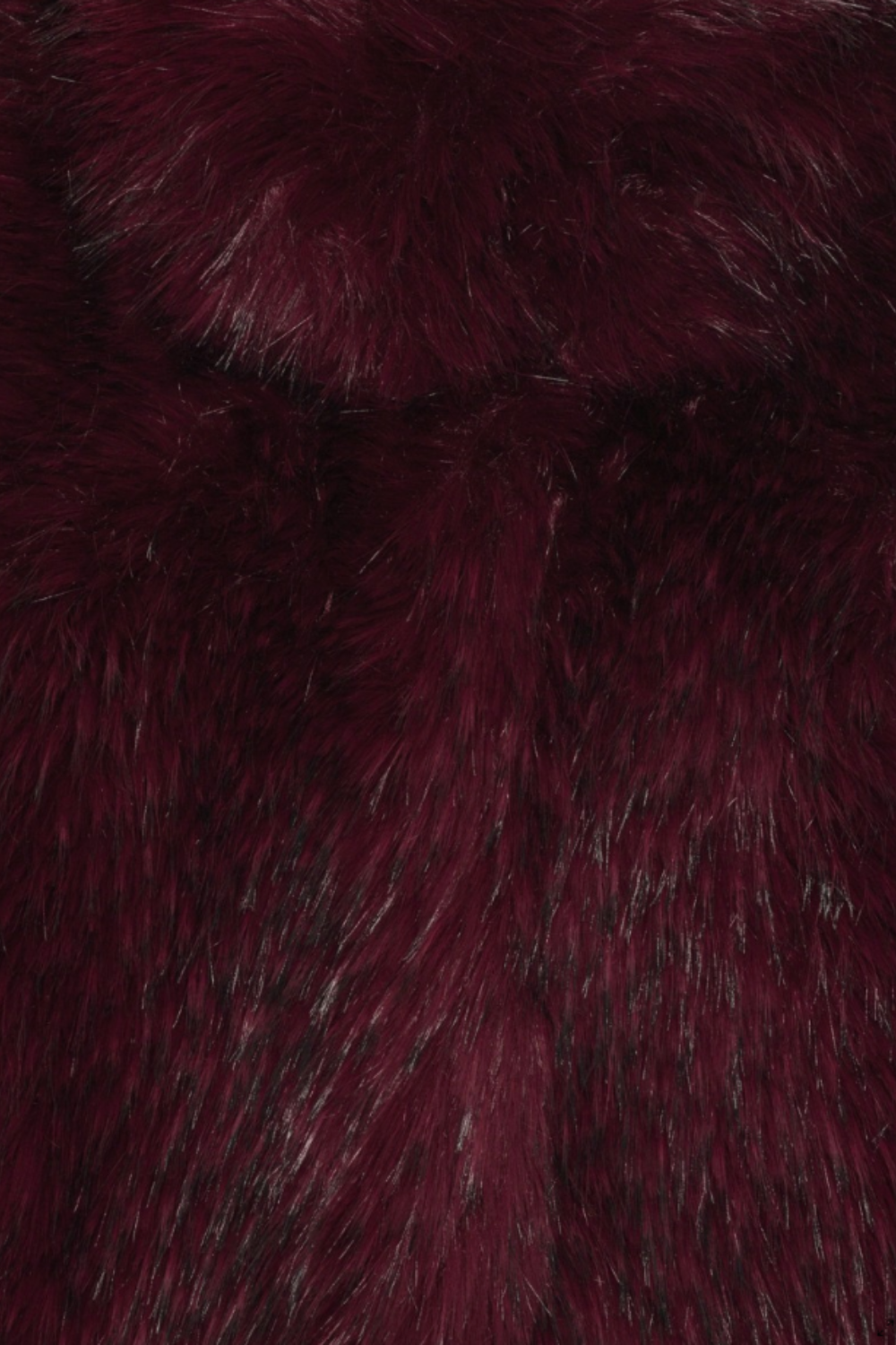 Faux Fur Crop Jacket - Zinfandel - Rotate