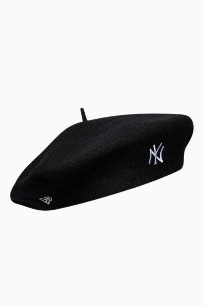 Female Wool Script Beret - Sort - New Era