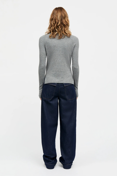 Fine Merino Ida Knit - Grey Melange - Mads Nørgaard