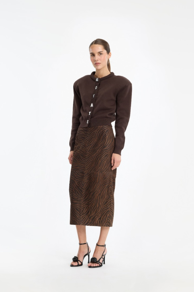 Firm Knit Cardigan - Molé - ROTATE