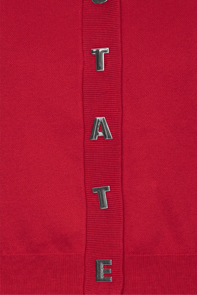Firm Knit Cardigan - Scooter Red - ROTATE