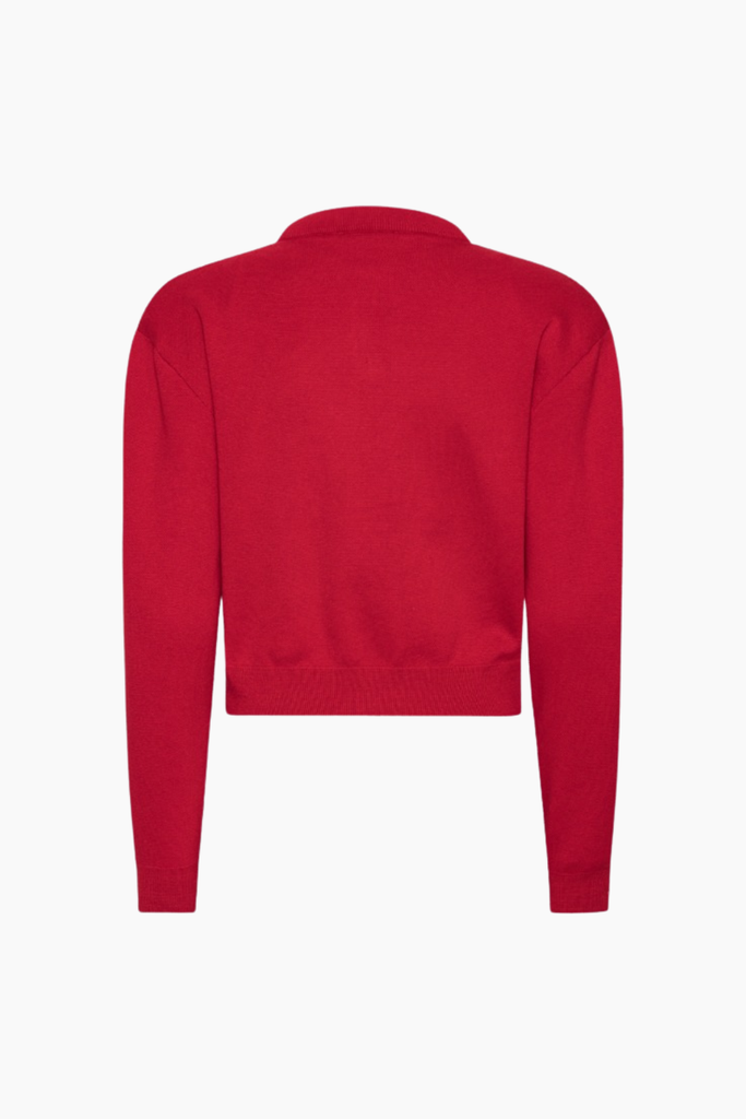 Firm Knit Cardigan - Scooter Red - ROTATE