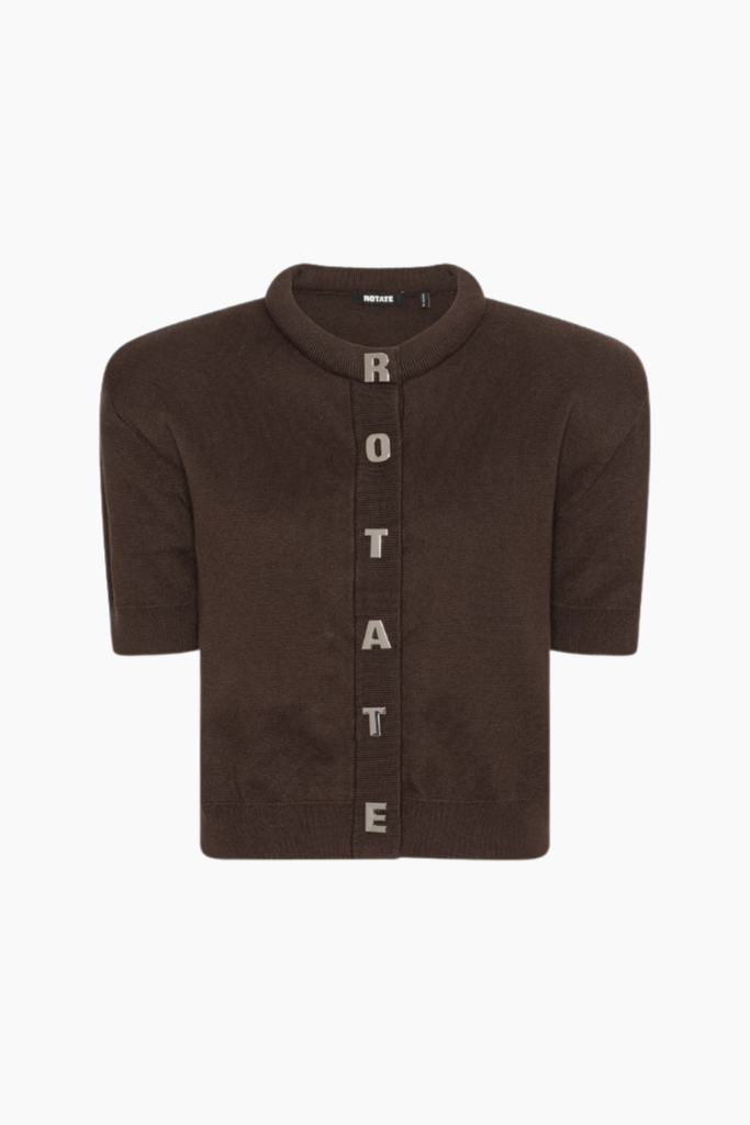 Firm Knit SS Cardigan - Molé - ROTATE