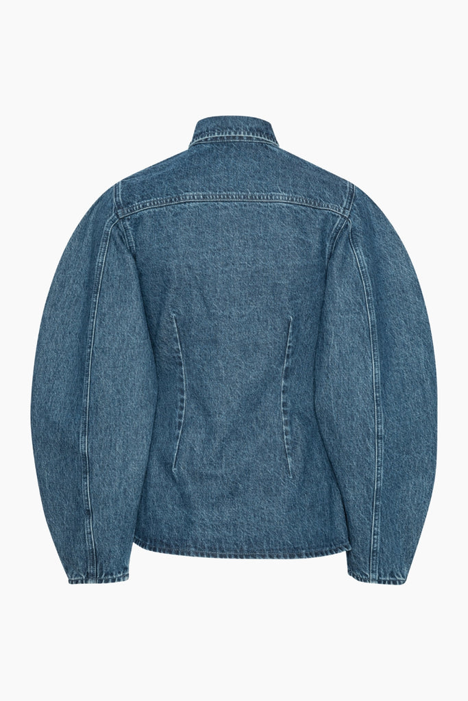 Fitted Denim Shirt - Medium Blue Denim - Rotate