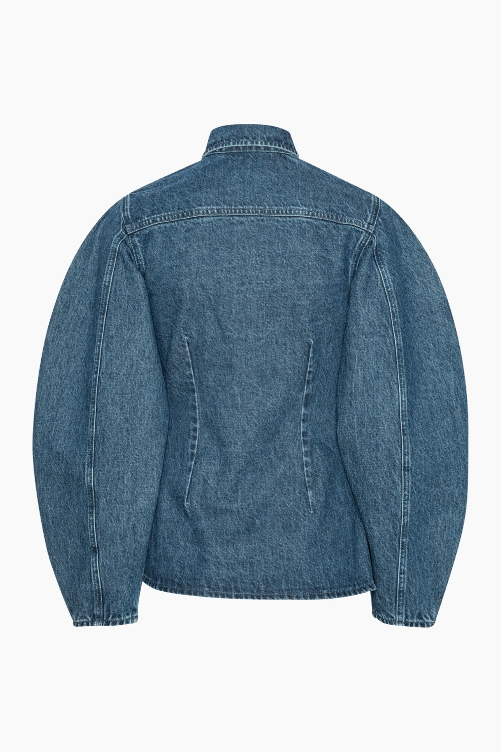 Fitted Denim Shirt - Medium Blue Denim - Rotate