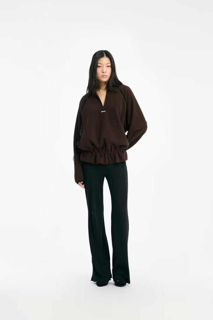 Fleece Half Zip Jacket - Molé - Rotate