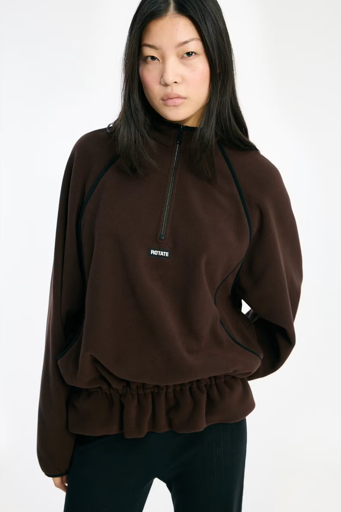 Fleece Half Zip Jacket - Molé - Rotate