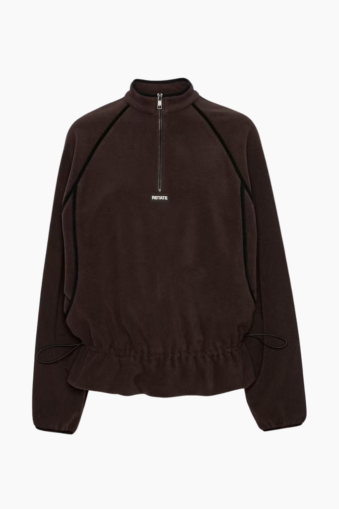 Fleece Half Zip Jacket - Molé - Rotate